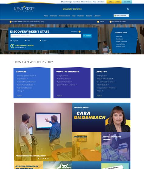 kent state library website.